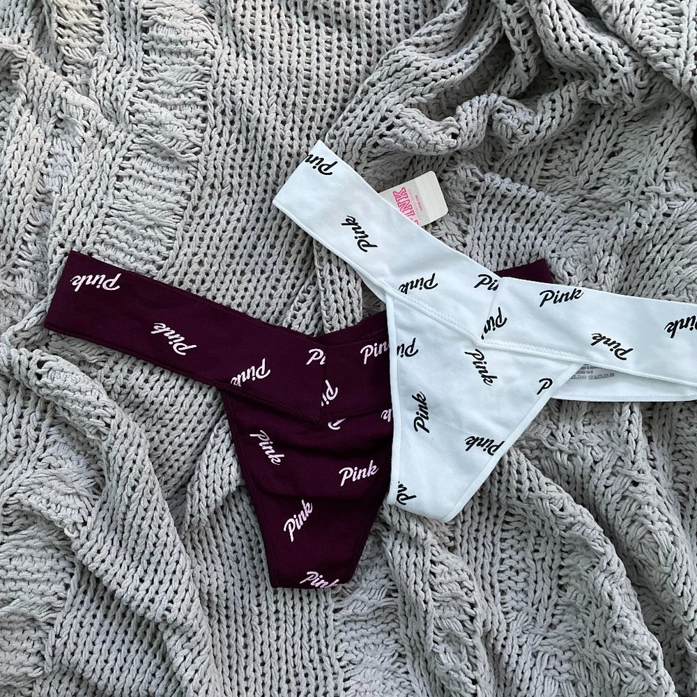 NWT! Set of 2 Small PINK Thongs